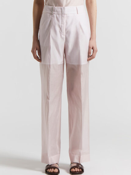 Peserico - Organza palazzo trousers with darts - Sunrise