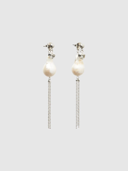 Peserico - Freshwater pearl earrings - Almond white