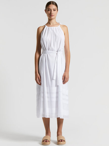 Peserico - Cotton long dress - Light white
