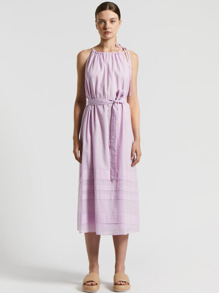 Peserico - Cotton long dress - Pink peony