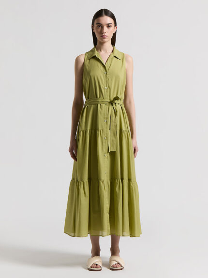 Peserico - Pure cotton voile dress - Cedar
