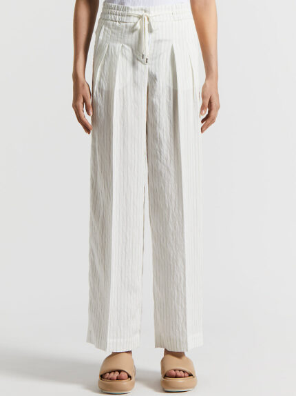 Peserico - Modal blend poplin trousers - Cedar