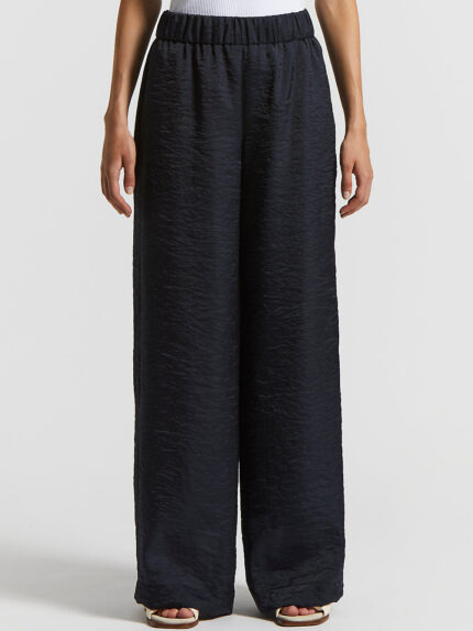 Peserico - Wet-effect organza trousers - Space blue