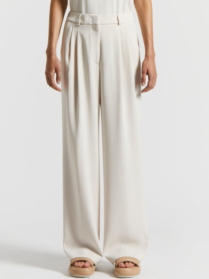 Peserico - Technical crepe cady trousers - Ivory