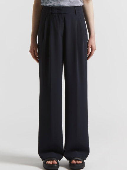Peserico - Technical crepe cady trousers - Space blue