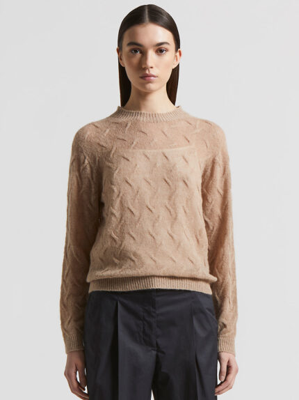 Peserico - Lightweight virgin wool and alpaca sweater - Cappucino