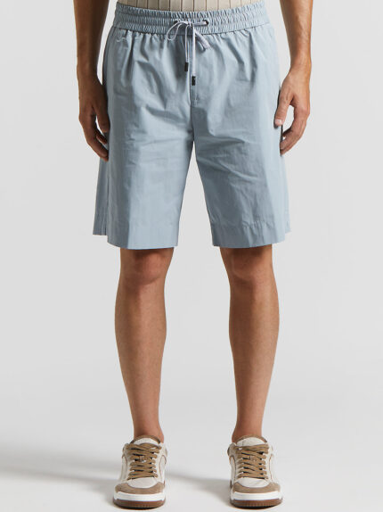 Peserico - Solotex technical fabric Bermuda shorts - Saline blue