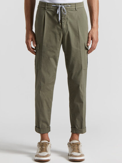 Peserico - Stretch cotton jogger trousers - Mediterranean nature