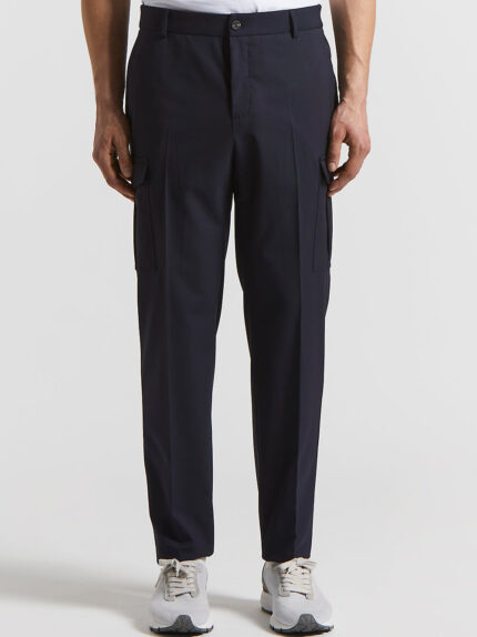 Peserico - Technical viscose chino trousers - Abyss
