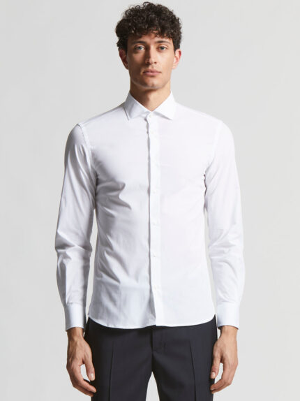 Peserico - Stretch cotton poplin shirt - 001