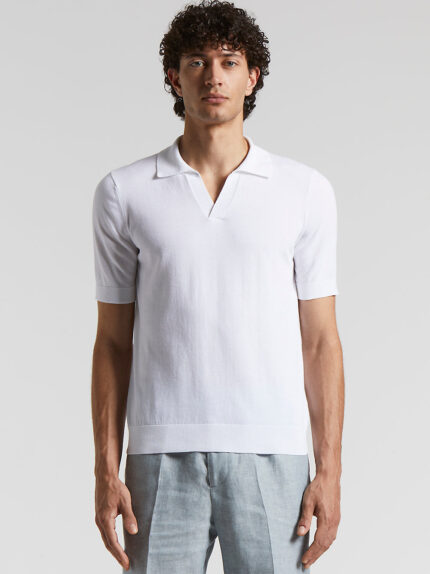 Peserico - Pure cotton polo shirt - Pure White