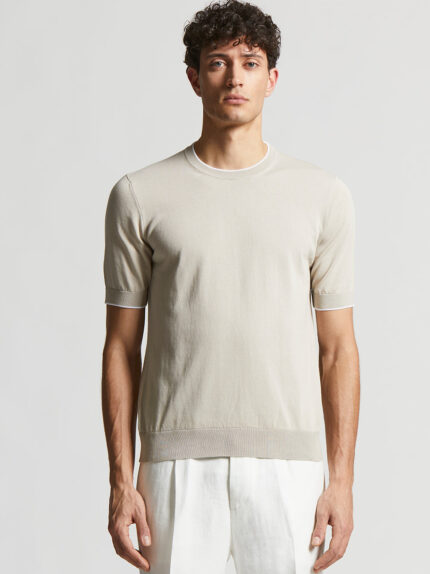 Peserico - Pure cotton t-shirt - Dunes