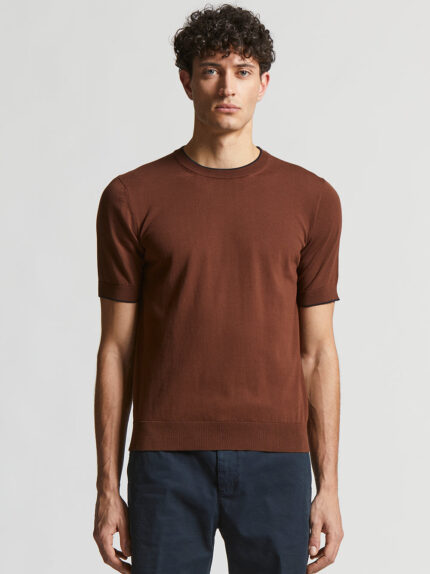 Peserico - Pure cotton t-shirt - Tobacco