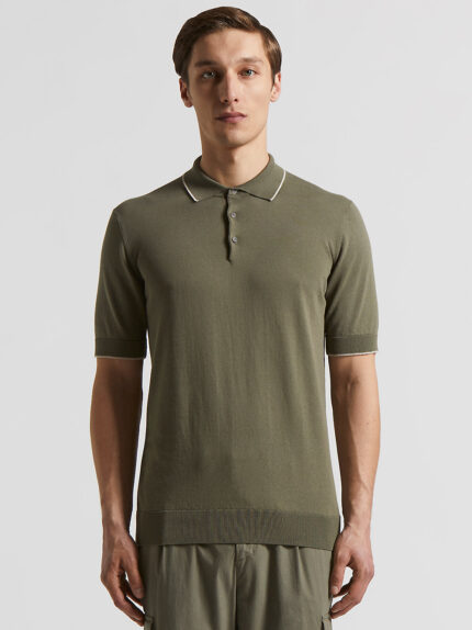 Peserico - Pure cotton polo shirt - Mediterranean nature