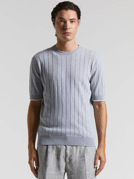 Peserico - Pure cotton t-shirt - Steel