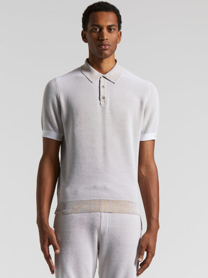 Peserico - Pure cotton polo shirt - Dirt path