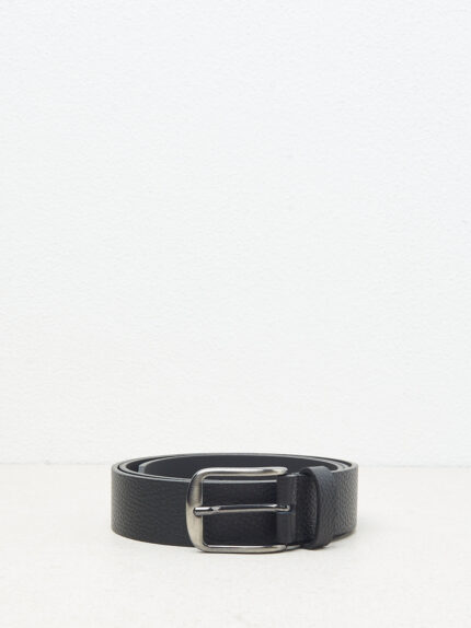 Peserico - Genuine grained leather belt - Black