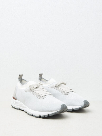 Peserico - Sneakers in stretch melange cotton - Asphalt