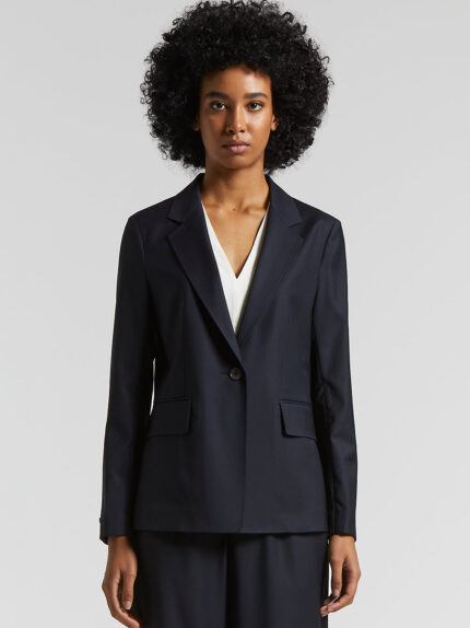 Peserico - Loro Piana lightweight wool single-breasted blazer - Space blue