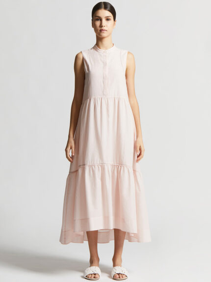 Peserico - Pure cotton voile long dress - Aurora