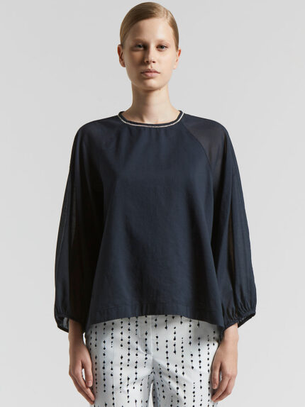 Peserico - Pure cotton shirt - Space blue