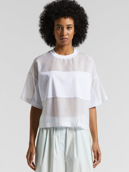 Peserico - Cotton and silk t-shirt - Light white