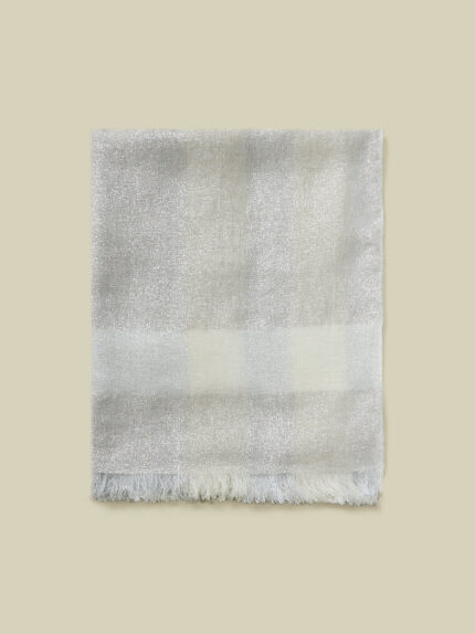 Peserico - Viscose, linen and Lurex kimono - Alabaster