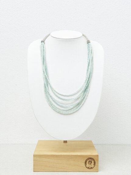 Peserico - Multi-strand micro-crystal necklace - Watery green