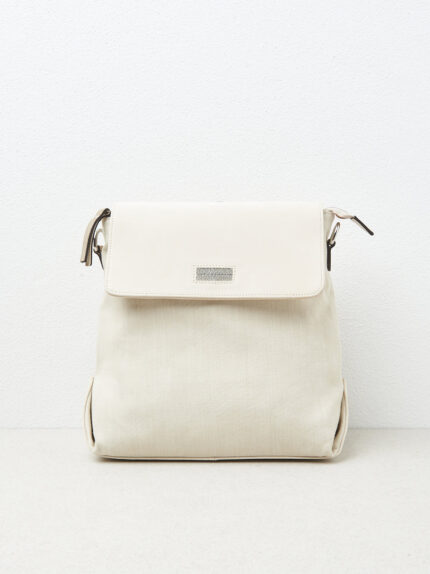 Peserico - Multi-material backpack/bag - Amber beige