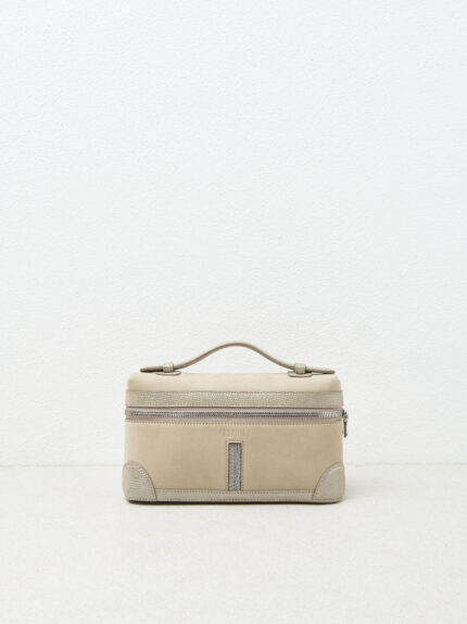 Peserico - Genuine leather briefcase with Punto Luce - Cappucino