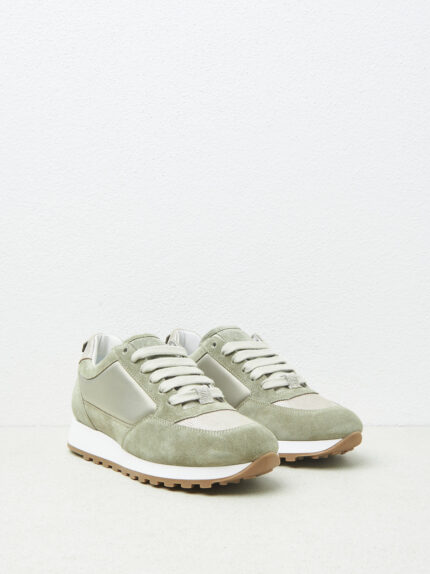 Peserico - Multimaterial sneakers - Eucalyptus
