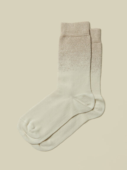 Peserico - Degradè effect socks with Lurex - Quartz sand