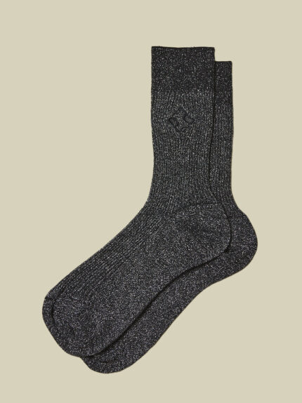 Peserico - Cotton and Lurex socks - Black