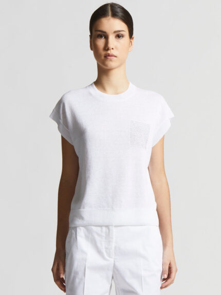 Peserico - Linen and cotton sweater - Pure White