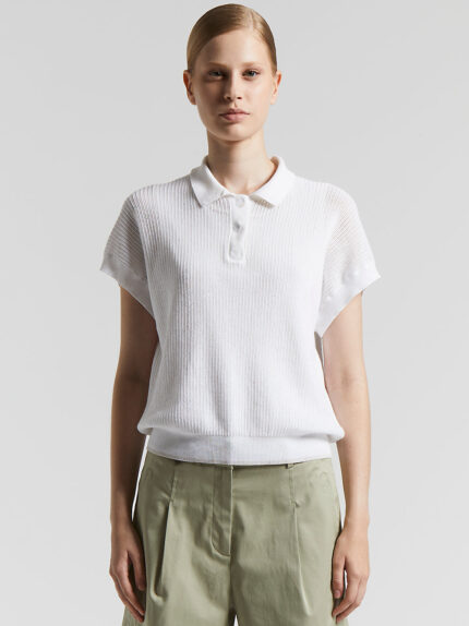 Peserico - Cotton and sequin sweater - Pure White