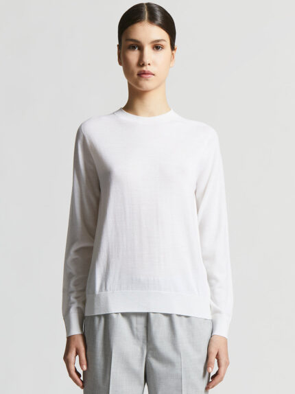 Peserico - Extra-fine pure new Merino wool sweater - Cloud white